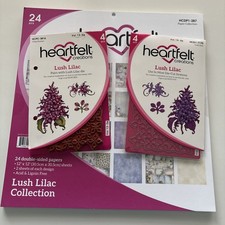 Heartfelt Creations Lush Lilac Stamps  Dies, Paper Pad  3d Shaping Mold