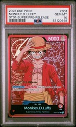 One Piece Monkey D. Luffy Super Pre-Release ST01-001