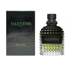 Valentino Men's Born in Roma Green Stravaganza EDT Spray 3.4 oz
