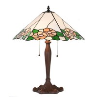 5LL-1213 Tiffany-Lampe-Leuchte-Stehlampe-Stehleuchte-Tischlampe 44X61X64 Cm E27/
