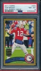 TOM BRADY 2011 TOPPS GOLD INSERT RED JERSEY #D/2011 SP! PSA 8 ! ONLY 18!