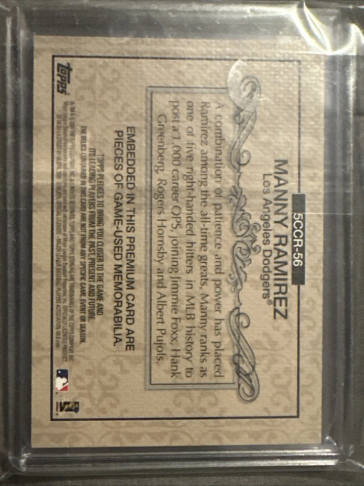 Manny Ramírez Tops Sterling 2009 #5CCR-56 Los Angeles Dodgers Foto 3 de 3