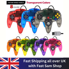 Wired Controller for N64 Console - Transparent + Solid Colours