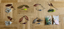 7 Vintage Strike King Spinnerbaits + Parts