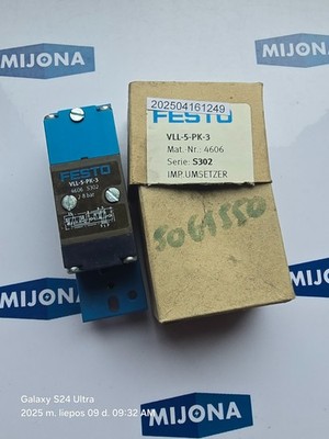 FESTO VLL-5-PK-3 4606 2-8BAR BINARY REDUCTION  VLL 5 PK 3 EW OLD STOCK