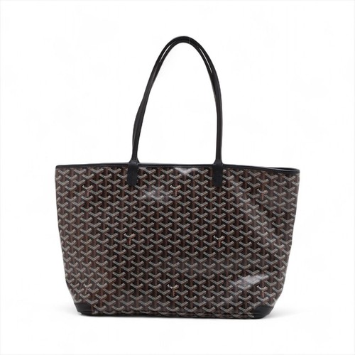 Goyard Artois MM Tote PVC / Leather Black Unisex Bag #ALB8331