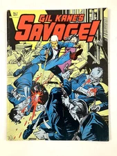 Gil Kane’s Savage! #1 1982 Fantagraphics Magazine-Size B/W Crime Action Comic