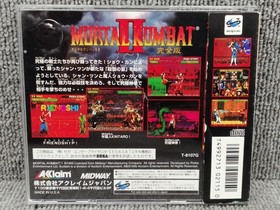 AKLAIM Mortal Kombat 2 Complete Sega Saturn Game Used with Sticker Damage
