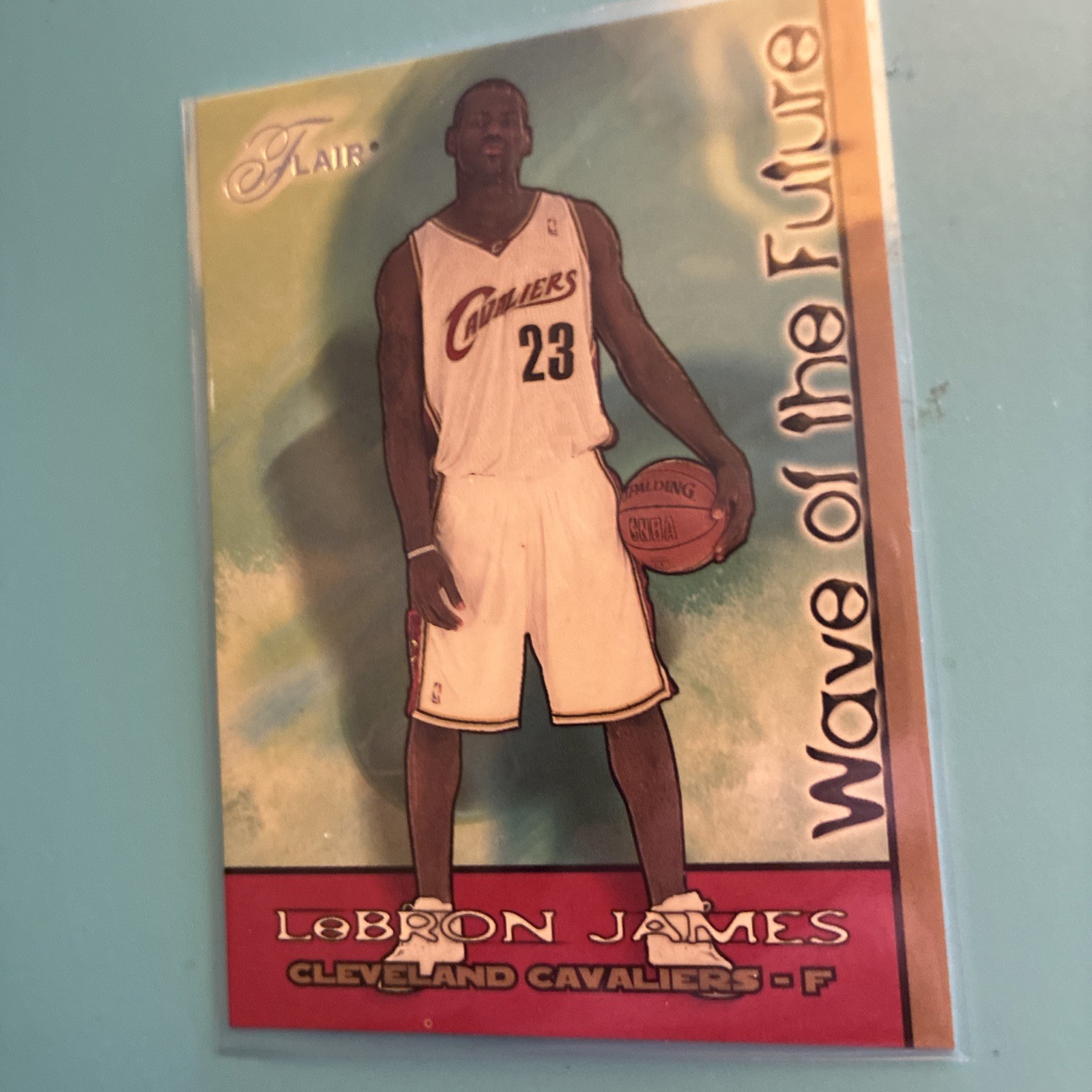 2003-04 Flair - Wave of the Future LeBron James #1 WOF (RC)