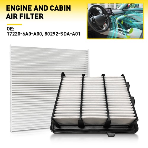 Fit 2018-2021 Honda Accord 1.5L Turbo Combo only Set Engine Cabin Air Filter - Picture 14 of 14