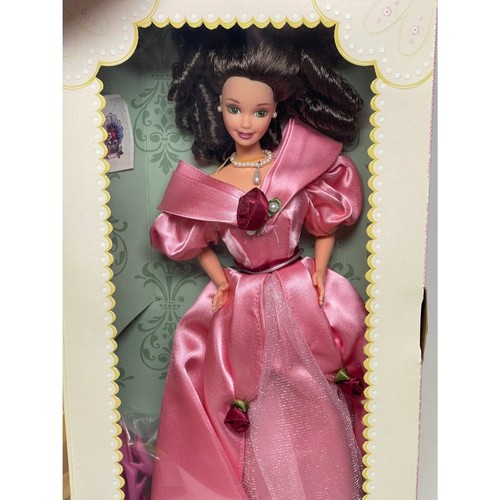 Vintage Sweet Valentine Barbie Hallmark Special Ed Victorian Pink Dress New 1995 - Picture 5 of 8