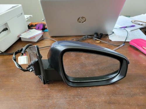 NEW SHORELINE BLUE 13-15 Rav4 Pass RH Mirror Power Heat TurnSignal BlindSpot - Picture 4 of 7