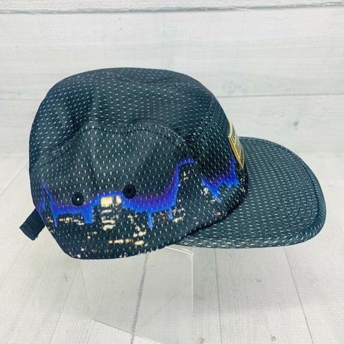 Warning Rocksmith Explicit Black Purple CITY SKYLINE SCENE Adjustable Ball Cap - Picture 3 of 9
