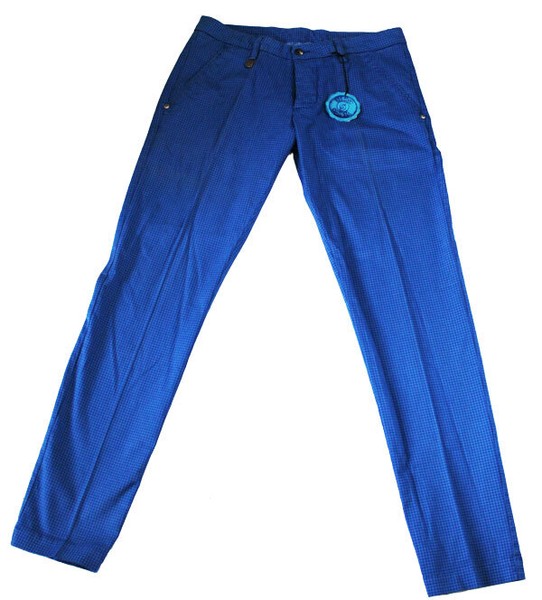 Herren Hose Herrenhose Ravello Blau Schwarz Kariert Desio A Gr. 46 Neu-image