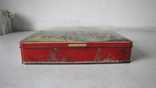 SCATOLA DI LATTA "BLUE BIRD" ELIZABETHAN DAYS - ANNI 70 VINTAGE DA COLLEZIONE - Picture 3 of 8
