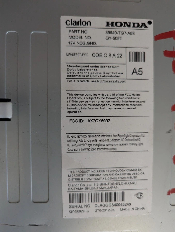 Honda Pilot Elite 2017-2018 GPS pantalla táctil radio Apple CarPlay Android automático Foto 3 de 3