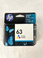 Genuine HP 63 Tri-Color Standard Yield Ink Cartridge F6U61AN 140 Exp 05/2023