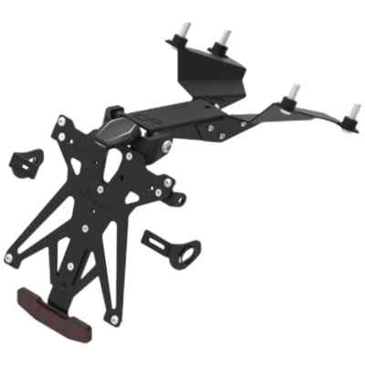 VERSTELLBARER KENNZEICHENHALTER LIGHTECH HONDA CB 650 R 2019 2020 + RÜCKSTRAHLER + LICHT