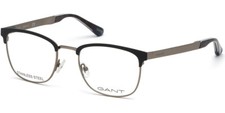 GANT RUGGER GA3181 002 Black Gunmetal Metal Eyeglasses Frame 52-20-145 GA 3181