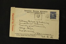 Australia 1939 Censor cover Australian Nursing Federation to Nashville TN