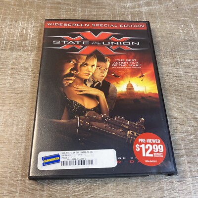 XXX STATE OF THE UNION DVD WIDESCREEN SPECIAL EDITION MOVIE ICE CUBE X X X