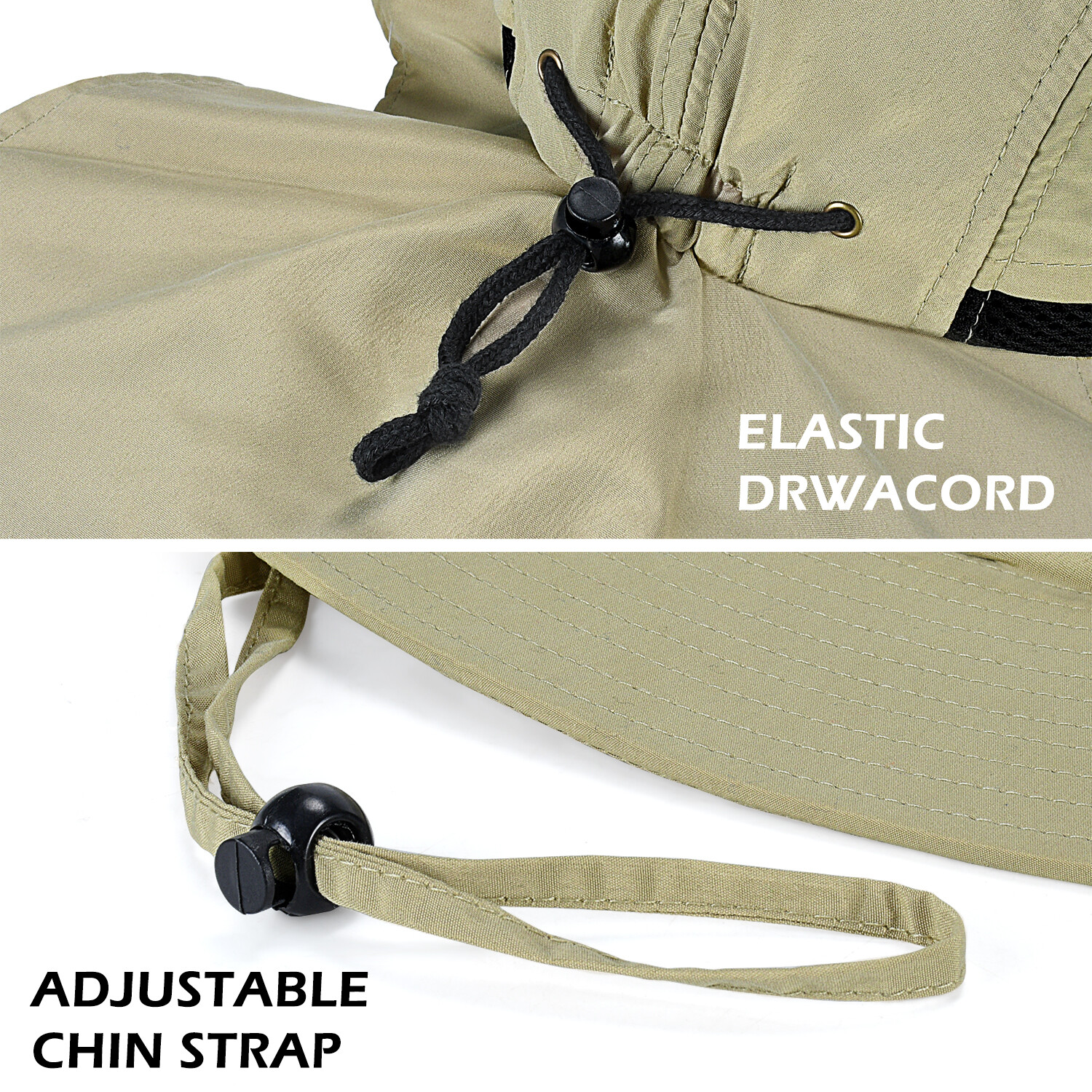 Unisex Bucket Boonie Hat Neck Cover Flap Sun Wide Brim Fishing Outdoor