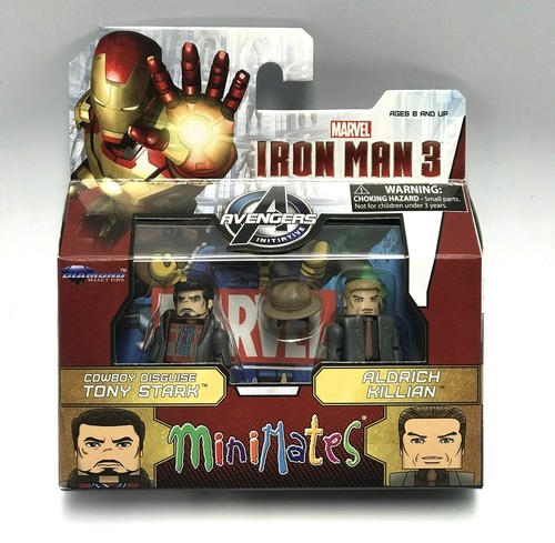 Diamond Select Toys Minimates Iron Man 3 Cowboy Tony Stark and Aldrich Killian! - Bild 1 von 4