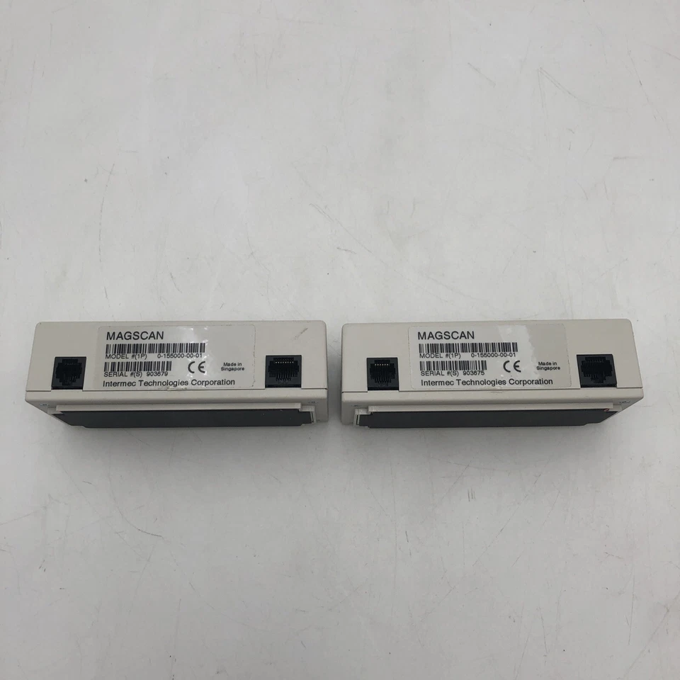 Lote de 2 lectores de tiras magnéticas de cuña Intermec MAGSCAN 1P 0-155000-00-01 de colección COMO ESTÁN Foto 4 de 4
