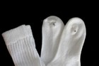 4 White Slouch Scrunch Socks Hooters Uniform Long  ski walk  run hike ski gym — photo 4
