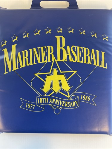 10TH ANNIVERSARY Seattle Mariners Baseball Seat Cushion NALLEY'S PROMO 1976-1986 - Picture 12 of 12