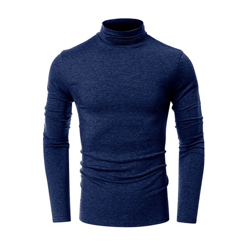 Men's Winter TurtleNeck Pullover T Shirt Tops Jumper Long Sleeve Warm Undershirt - Picture 18 of 19