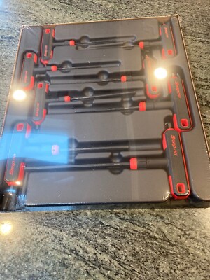 Snap-on awsg800a 8 pc t-shaped/l-shaped comboination hex wrench