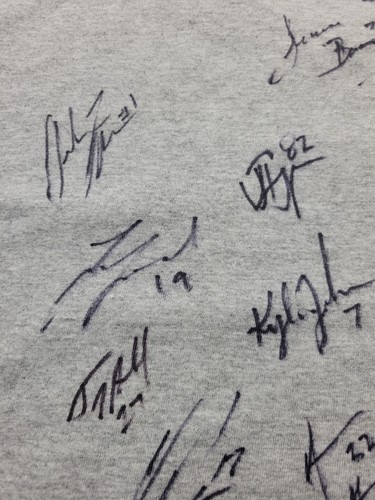 2013/14 Columbus Cottonmouths Team signiertes T-Shirt Jerome Bechard Hockey L - Bild 15 von 24