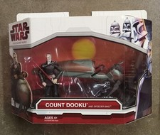 star wars clone wars count dooku and speeder bike   LOWER PRICE