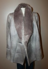 Nwot Cato Faux Fur / Faux Suede Vest Women's Sz 18/20w Sz 1x Grey