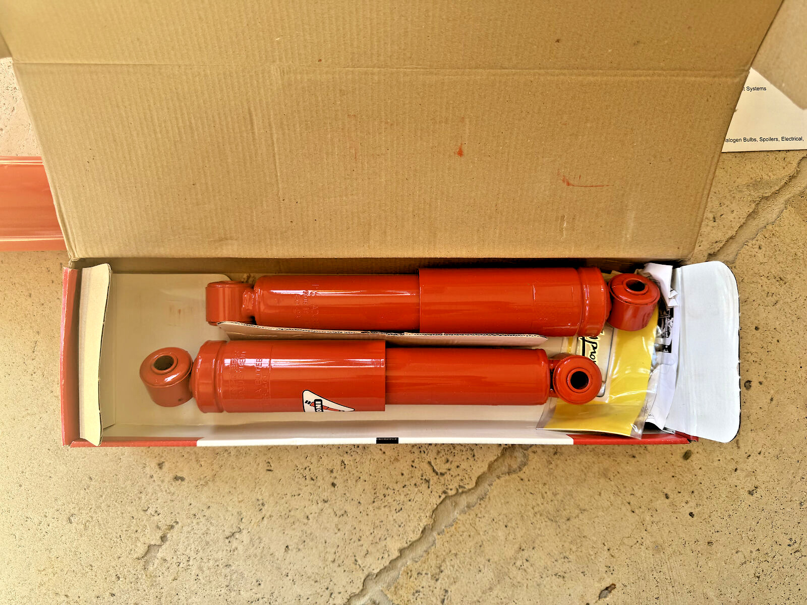 New Koni Red Front & Rear Shocks for 1982 Aston Martin - Rare!