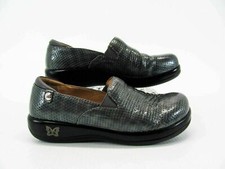 Alegria Women Shoe Keli Chrome Cube Size 9.5M EUR 40 Gray Loafer Pre Owned qp