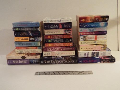 NORA ROBERTS-J.D.ROBB BOOK LOT OF 27-HARDCOVER-PAPERBACK-HOLLOW-CAROLINA MOON** - Picture 8 of 12