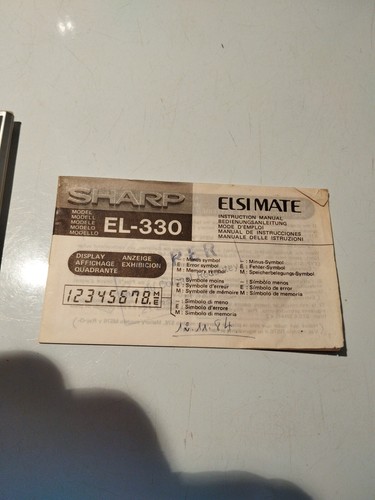 Calculatrice Sharp Elsi Mate EL-330 - Photo 3/6