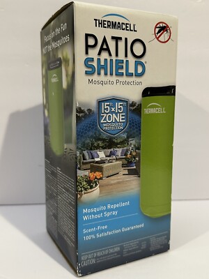 THERMACELL Patio Shield Mosquito Protection 15ftx15ft Zone Green NEW