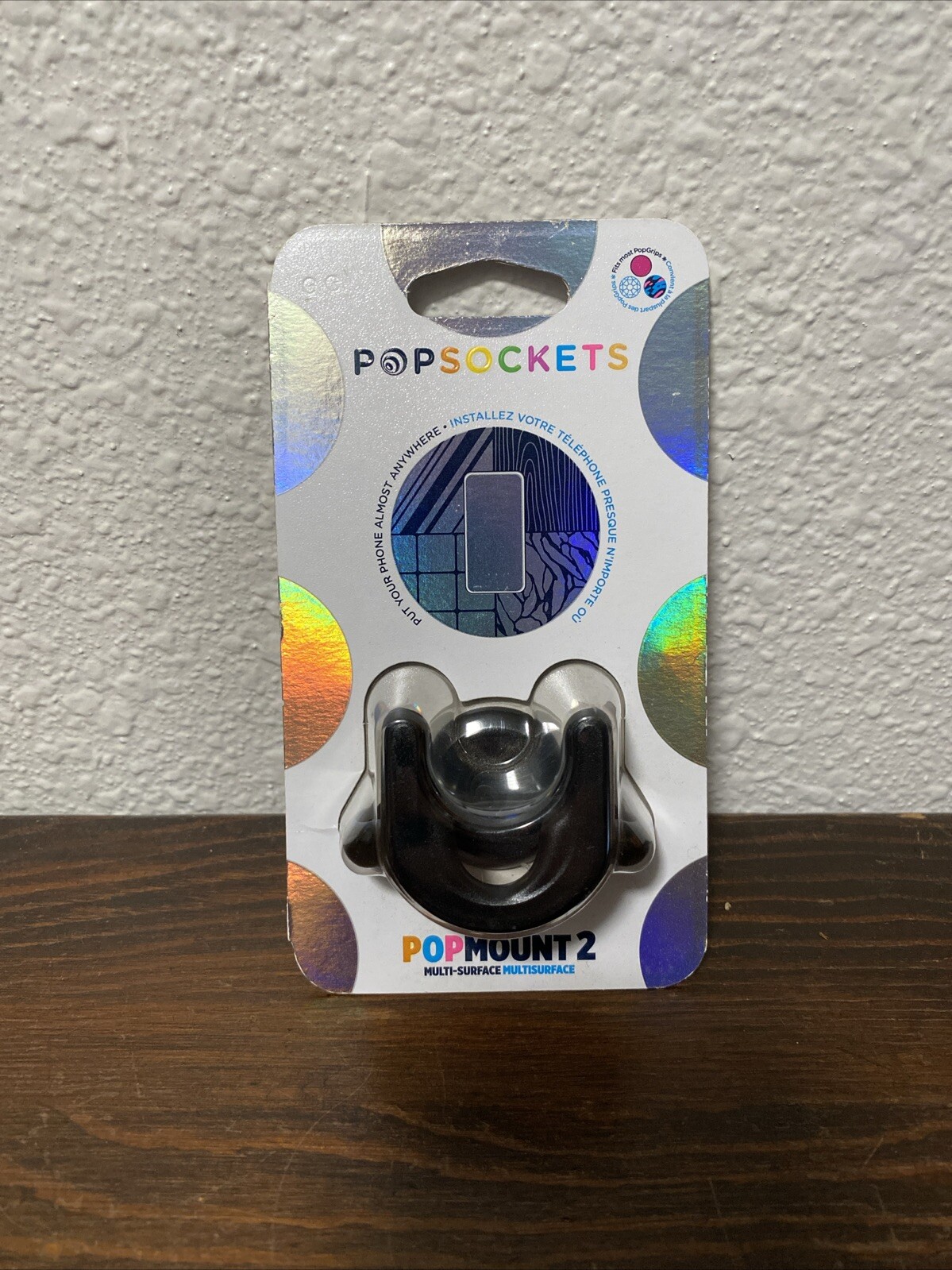 PopSocket PopMount Multi Surface Black Pop Sockets Authentic-image