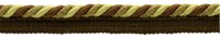 Twisted Rope Schnurband Mit Lippe Lemon Brown Multicolor CC02 – 1 Yard