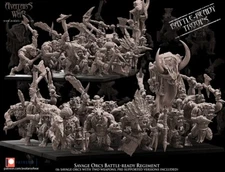 Savage Orc Warriors Battle Ready kit - Avatars of War Greenskin Orc Proxy
