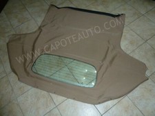 Capote Mazda Mx5 NC mk3 2006/2015 tessuto beige, lunotto in vetro con sbrinatore