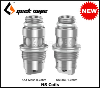 Genuine GEEKVAPE NS COILS For FLINT or FRENZY Kit - 0.7ohm Mesh, 1.2ohm |  eBay UK