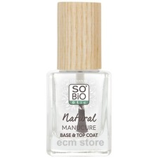 SO'BIO ETIC Vernis à Ongles Transparent Natural Manucure Base et Top Coat /EBQB
