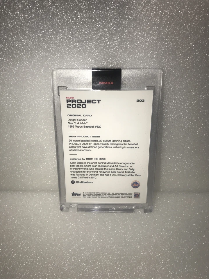 Topps PROJECT 2020 Card 203 - 1985 Dwight Gooden by Keith Shore - Image 2 of 4