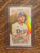 2021 Topps Allen and Ginter Chrome Mini Gold Refractors #185 Trea Turner