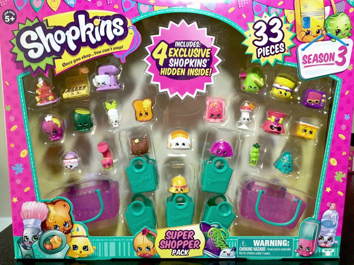 Shopkins Season 3 Super Shopper Pack 33 pieces | eBay