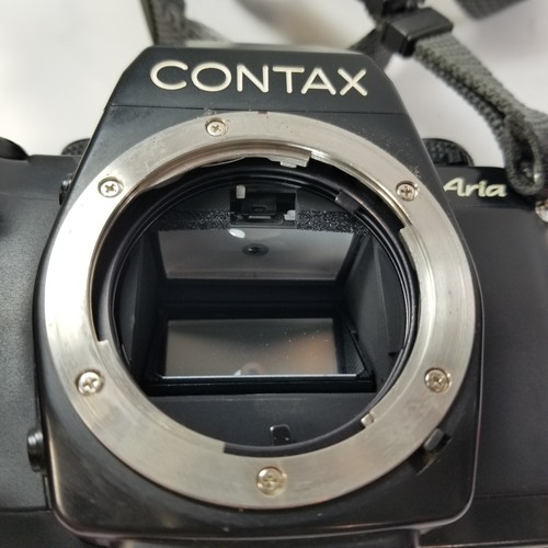 Contax Aria 35mm SLR Film Camera Black Body Only From JAPAN - Picture 15 of 15